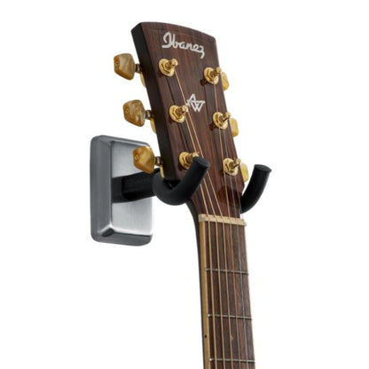 Frameworks Wall Mounted Guitar Hanger with Satin Chrome Mounting Plate