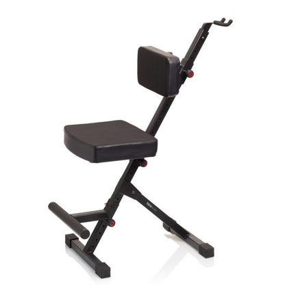 Deluxe Guitar Seat with Adjustable Back Rest & Guitar Hanger