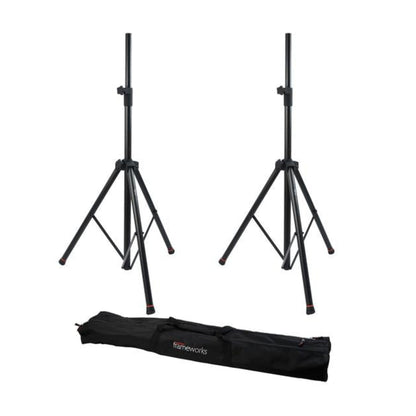 Pair of Frameworks Tripod Speaker Stands with Carry Bag