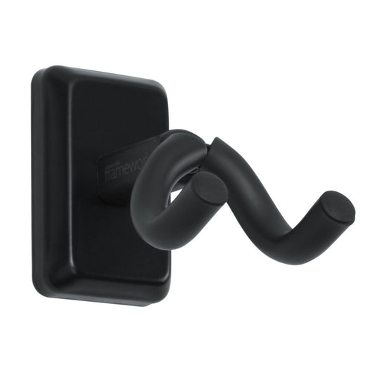 Frameworks Wall Mounted Ukulele/Mandolin Hanger with Black Mounting Plate