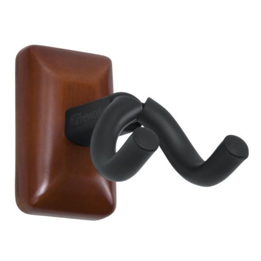 Frameworks Wall Mounted Ukulele/Mandolin Hanger with Mahogany Mounting Plate