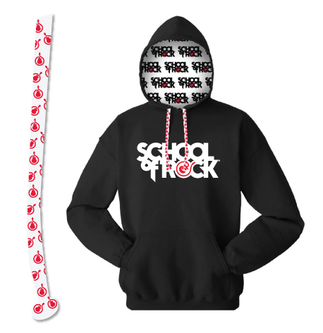 Hooded Sweatshirt with Logo Hood Liner