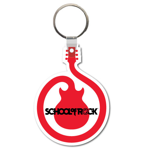 Guitar Swirl Key Chain