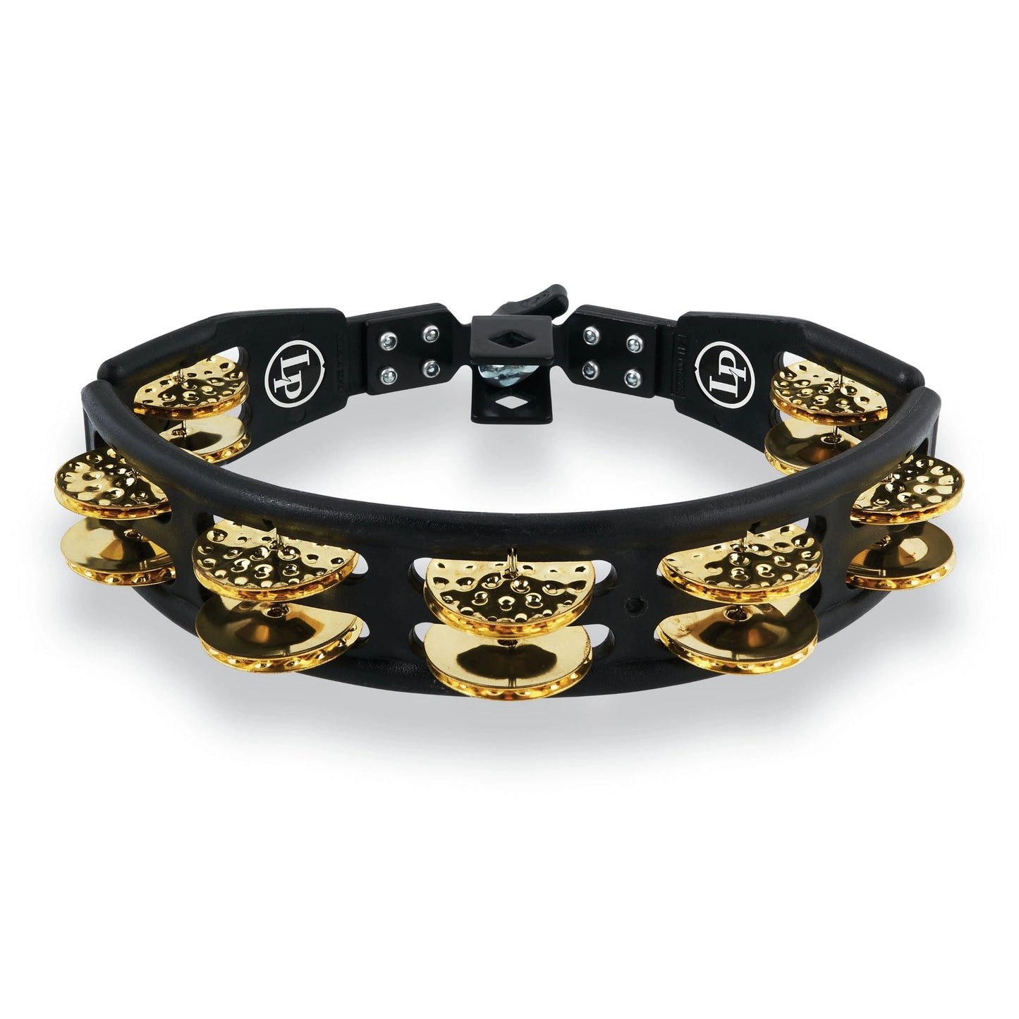 Cyclops Mounted Dimpled Tambourine - Brass