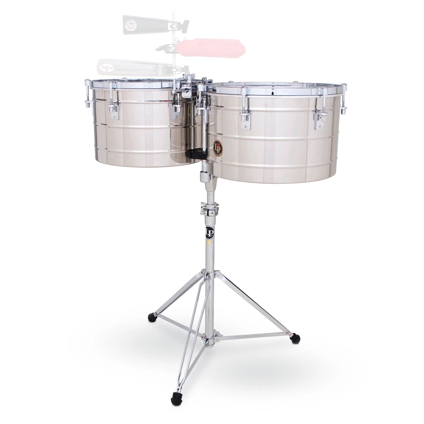 Tito Puente 15" & 16" Timbales - Stainless Steel