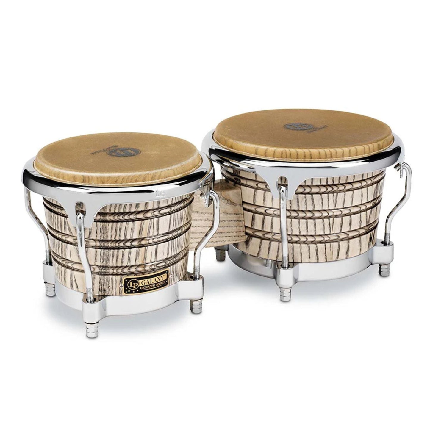 Giovanni 7-1/4" and 8-5/8" Bongos - Chrome
