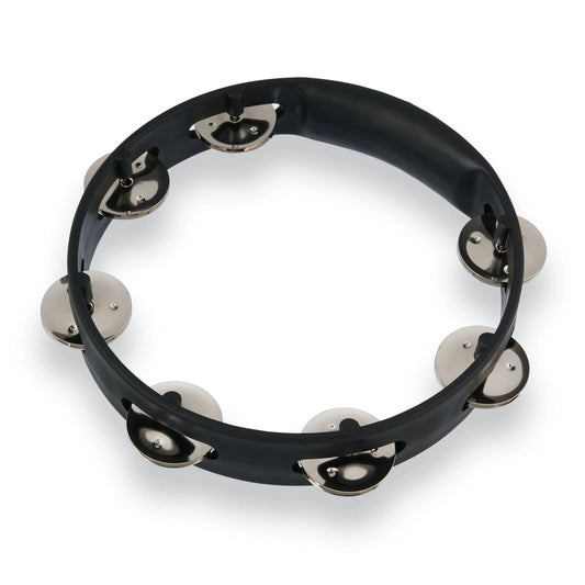 Aspire 8" Tambourine - Black w/ Steel Jingles