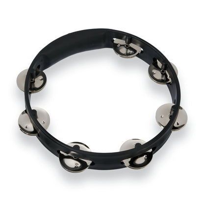 Aspire 8" Tambourine - Black w/ Steel Jingles