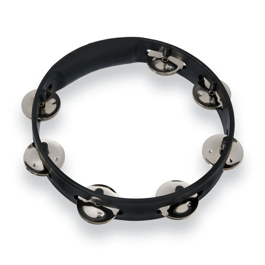 Aspire 8" Tambourine - Black w/ Steel Jingles