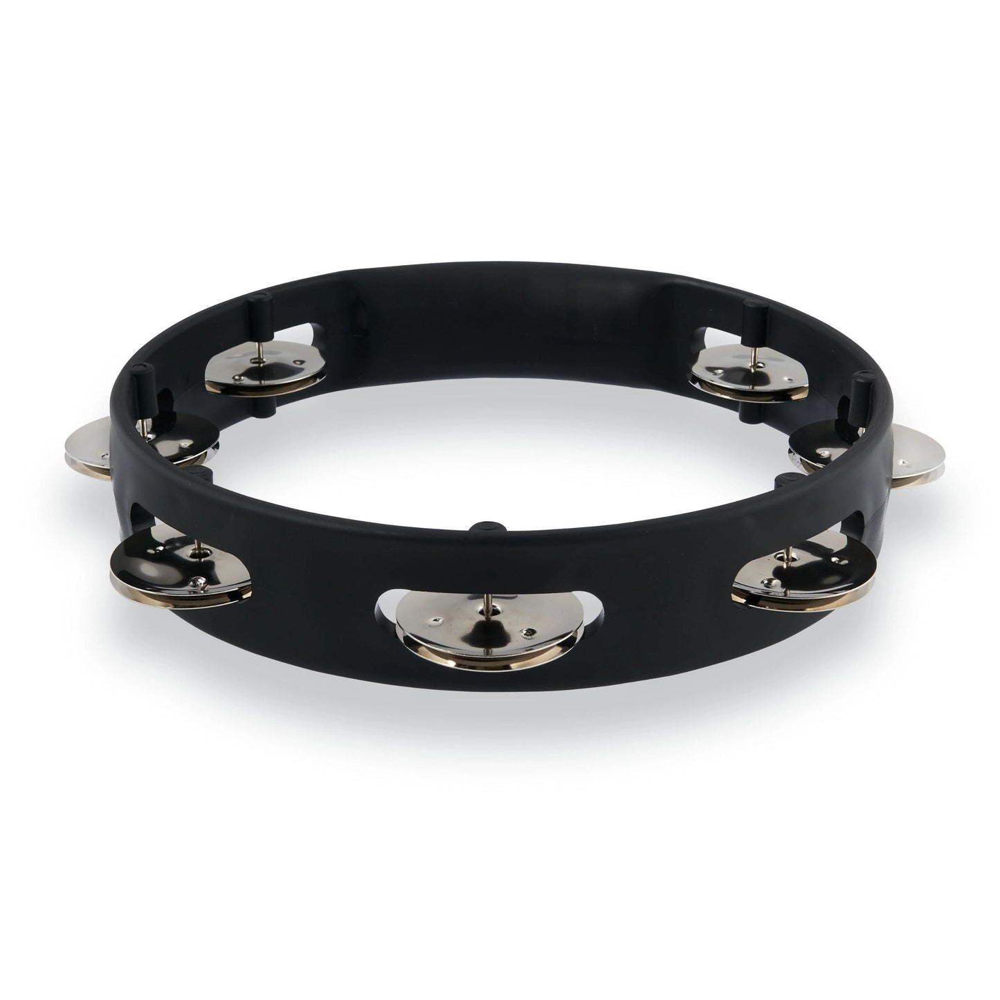 Aspire 8" Tambourine - Black w/ Steel Jingles