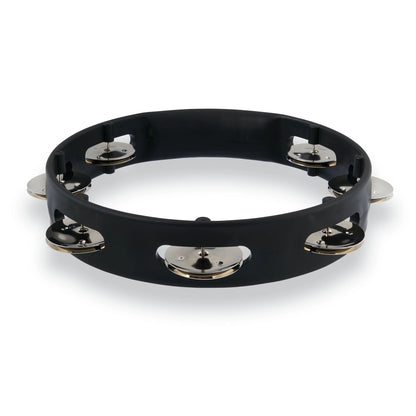 Aspire 8" Tambourine - Black w/ Steel Jingles