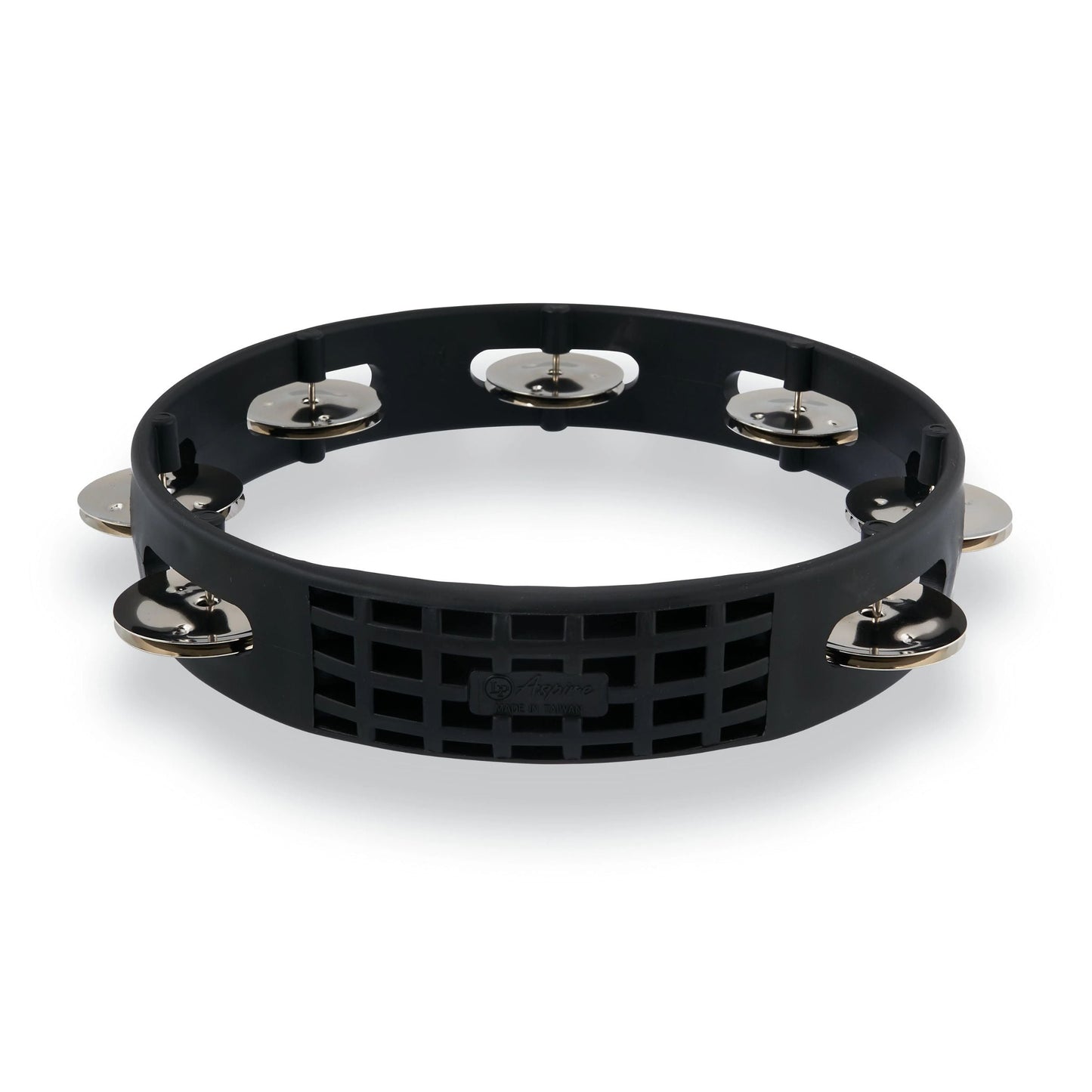 Aspire 8" Tambourine - Black w/ Steel Jingles