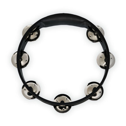 Aspire 8" Tambourine - Black w/ Steel Jingles