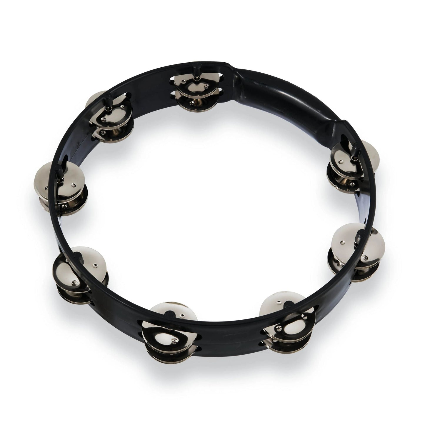Aspire 10" Tambourine - Black w/ Steel Jingles