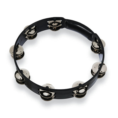 Aspire 10" Tambourine - Black w/ Steel Jingles