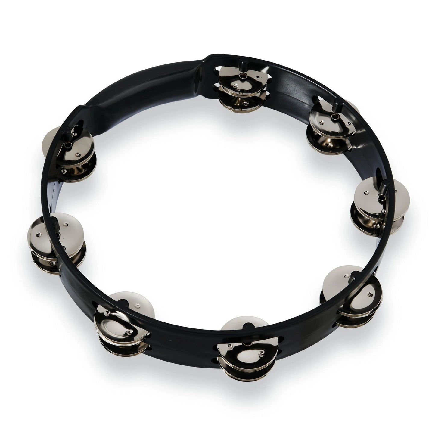 Aspire 10" Tambourine - Black w/ Steel Jingles