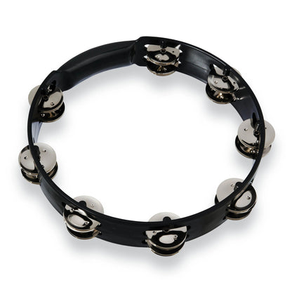 Aspire 10" Tambourine - Black w/ Steel Jingles