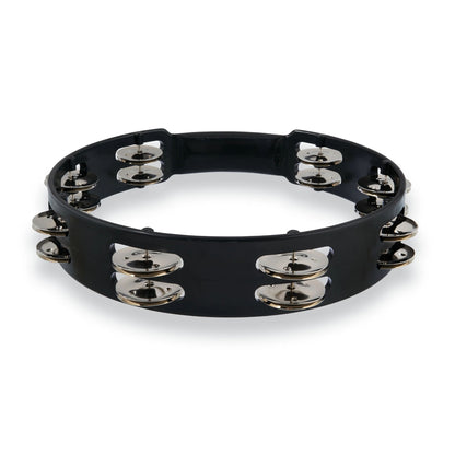 Aspire 10" Tambourine - Black w/ Steel Jingles