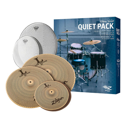 L80 Quiet Pack - Low Volume Cymbals w/ Remo Silentstroke Heads