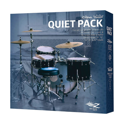 L80 Quiet Pack - Low Volume Cymbals w/ Remo Silentstroke Heads