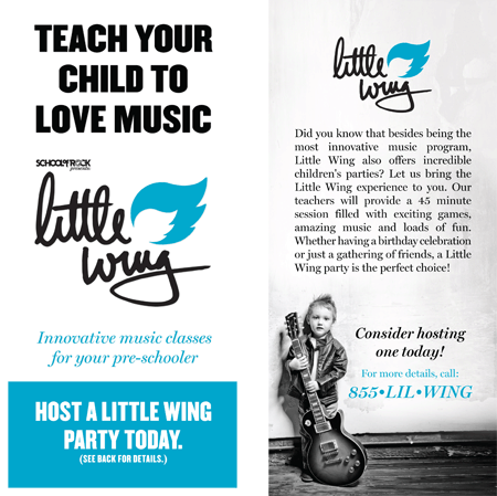 Little Wing "Host a Party" Rack Cards