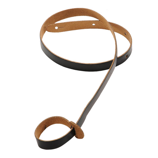 Genuine Leather Mandolin Strap - Black