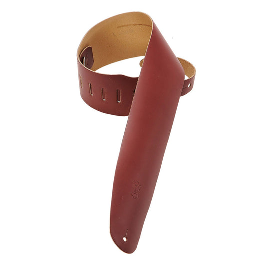 Lead Leather Series Bass Strap - Burgundy