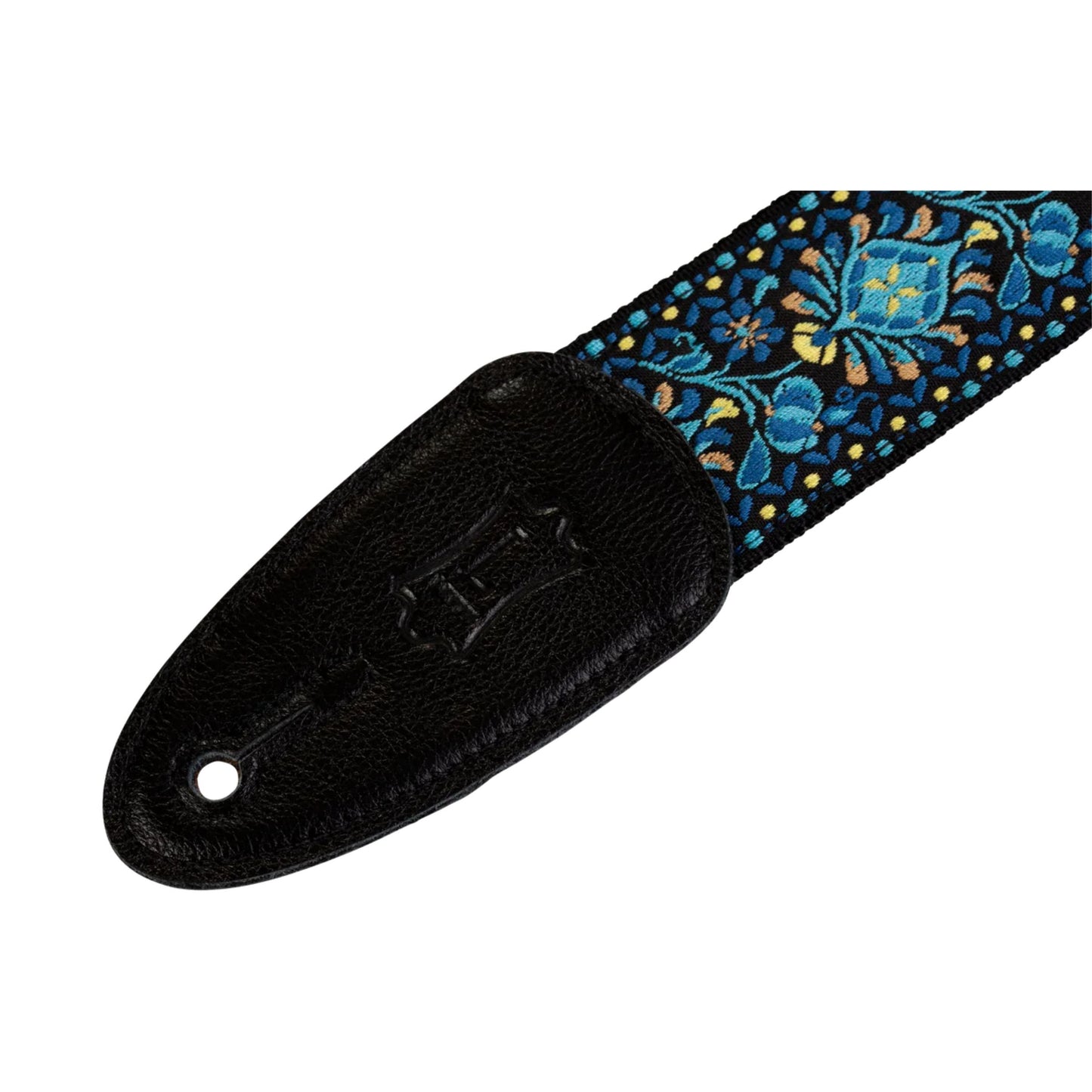 Sixties Hootenanny Series Guitar Strap - Blue & Yellow