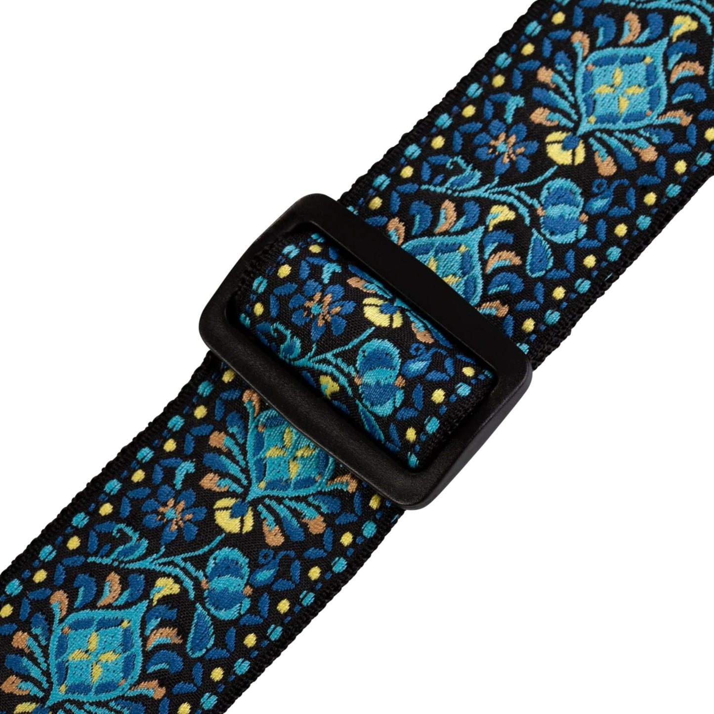Sixties Hootenanny Series Guitar Strap - Blue & Yellow