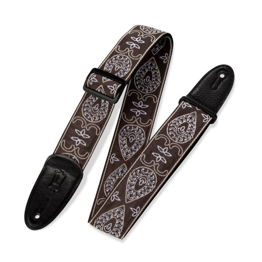 Sixties Hootenanny Series Guitar Strap - Brown