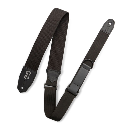 Right Height Cotton Guitar Strap - Black