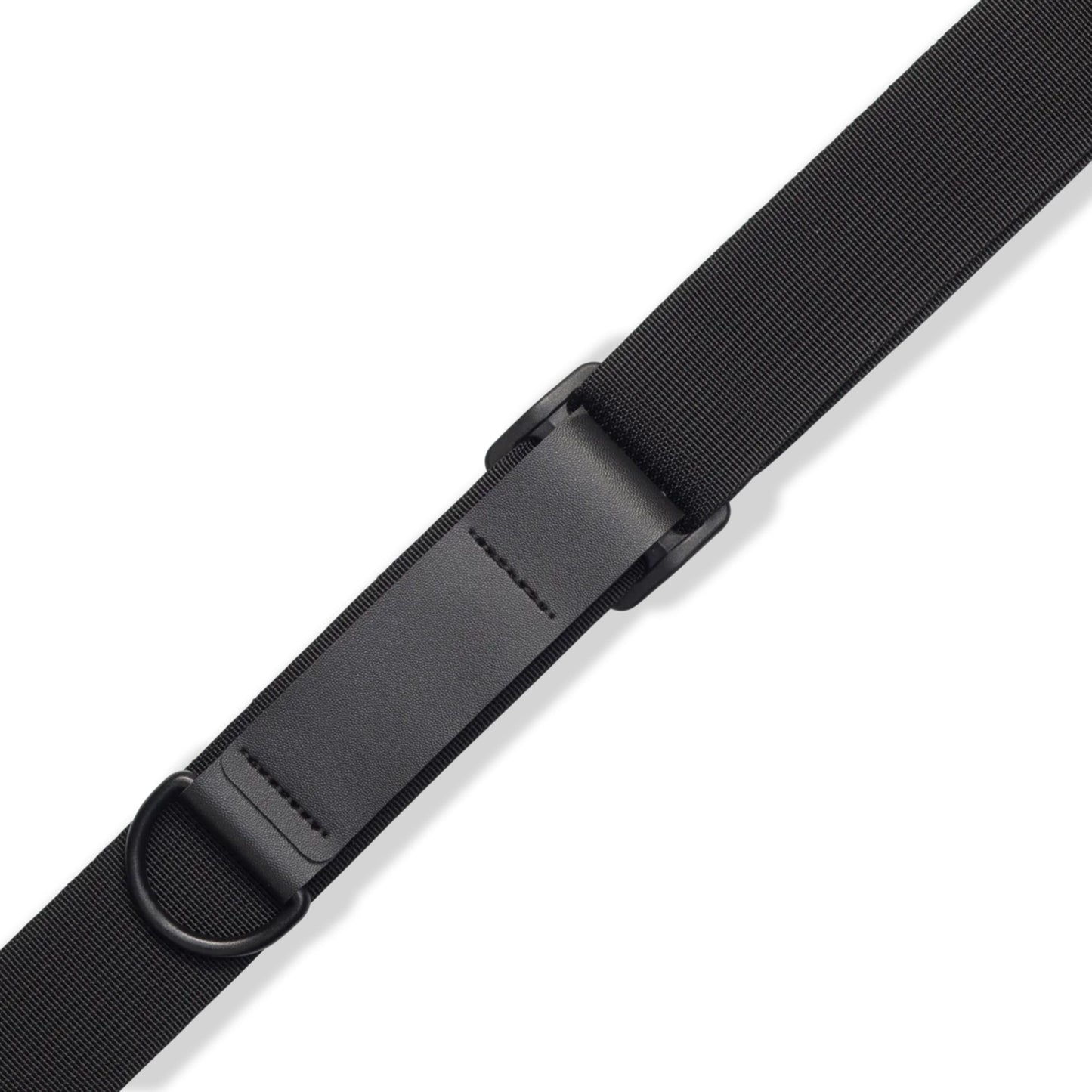 Right Height Garment Leather Guitar Strap - Black