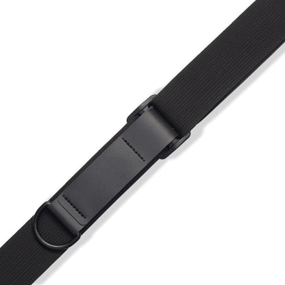 Right Height Garment Leather Guitar Strap - Black