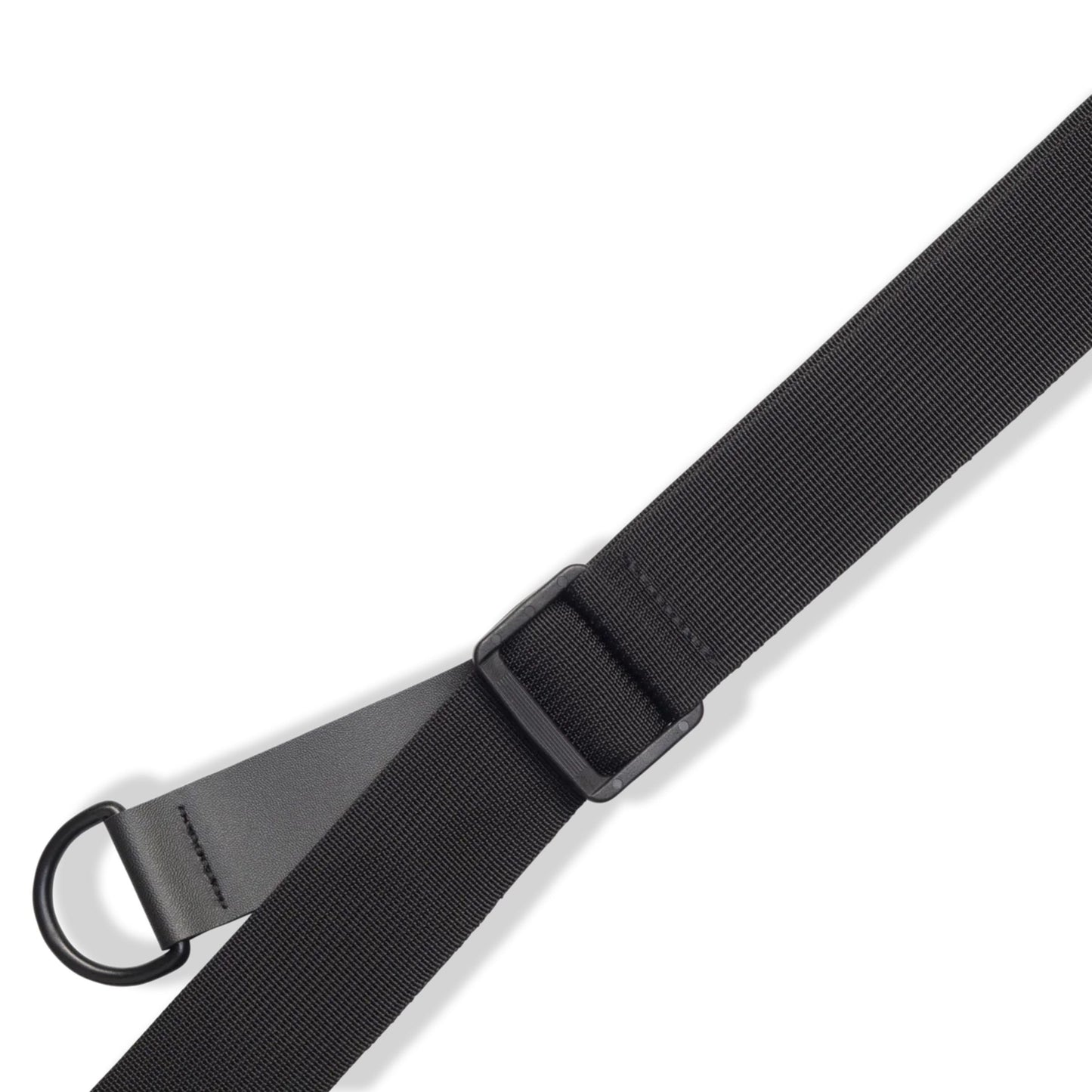 Right Height Garment Leather Guitar Strap - Black