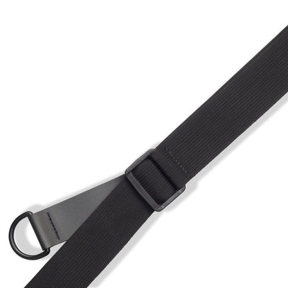 Right Height Garment Leather Guitar Strap - Black