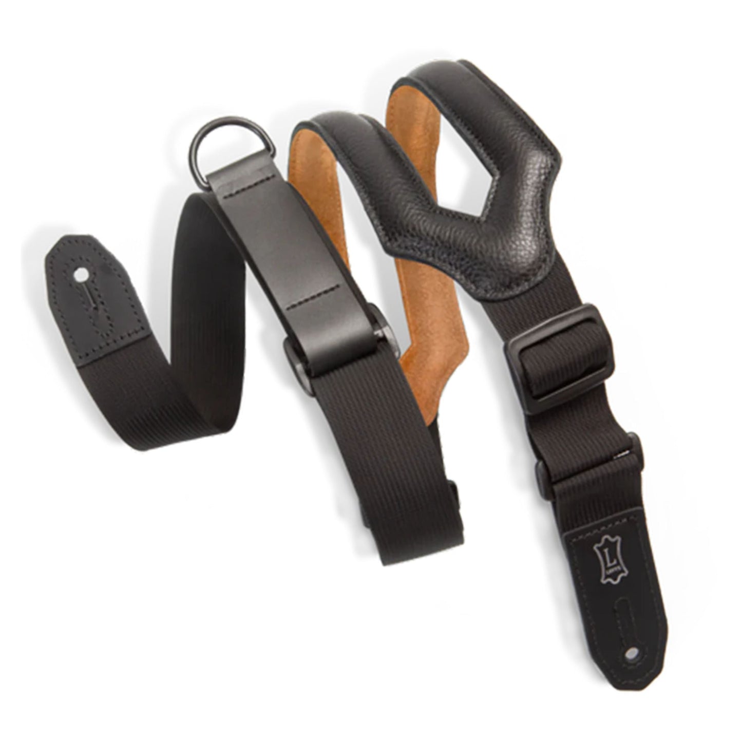 Right Height Ergonomic Guitar Strap - Black