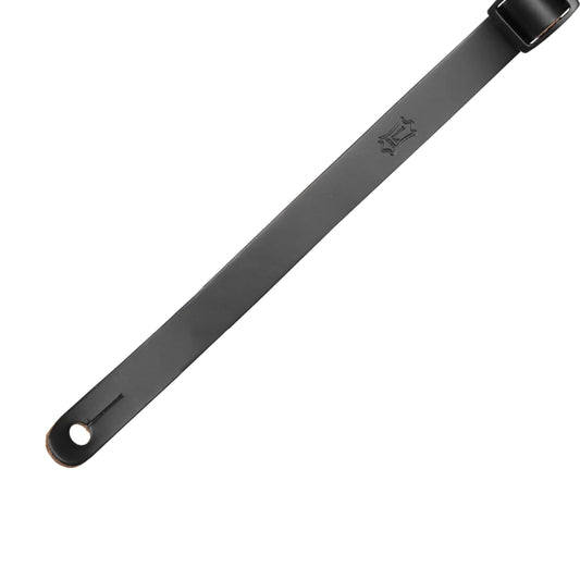 Suede Leather Mandolin Strap - Black