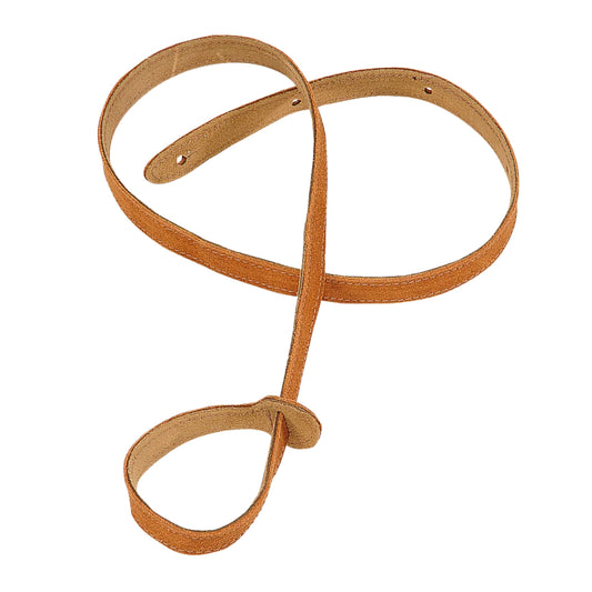Suede Leather Mandolin Strap - Honey