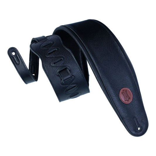 Black Garment Leather Bass Strap