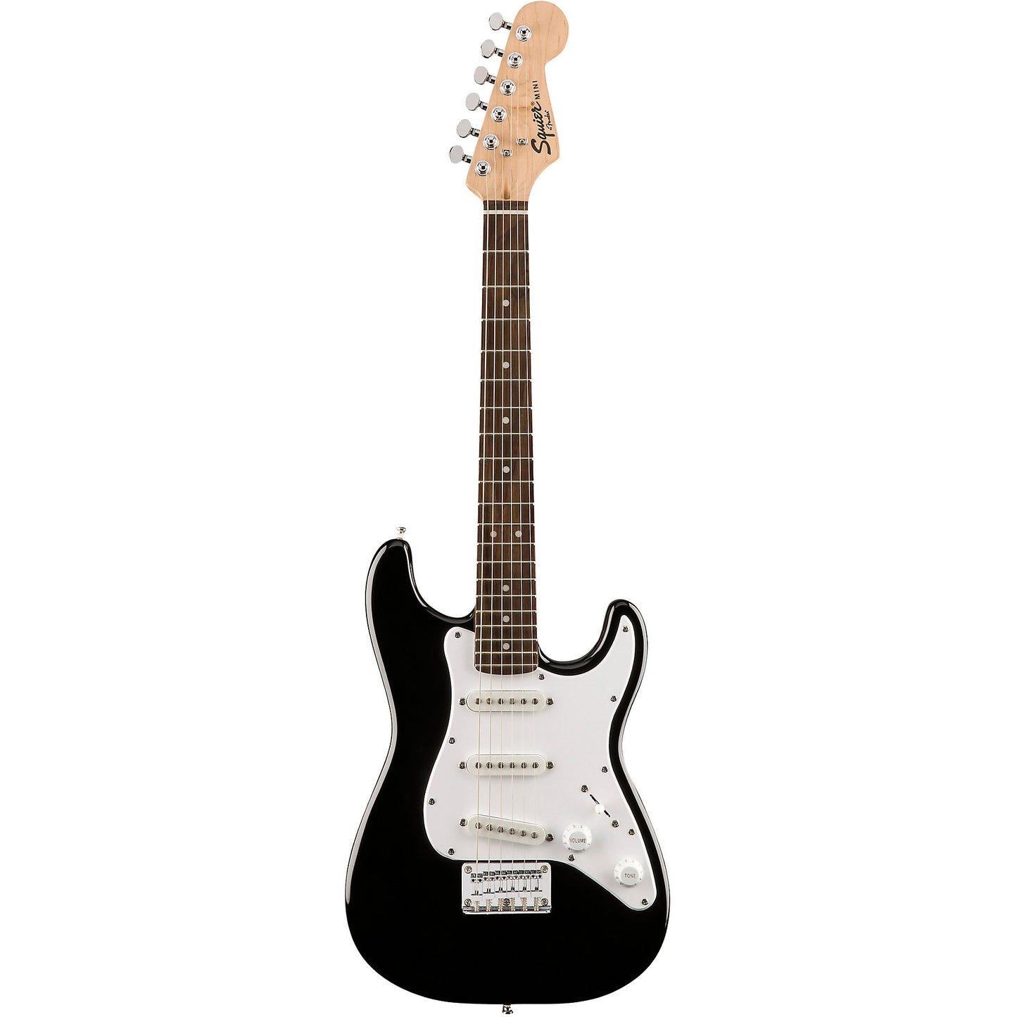 Squier Mini Black Strat Bundle With Amp