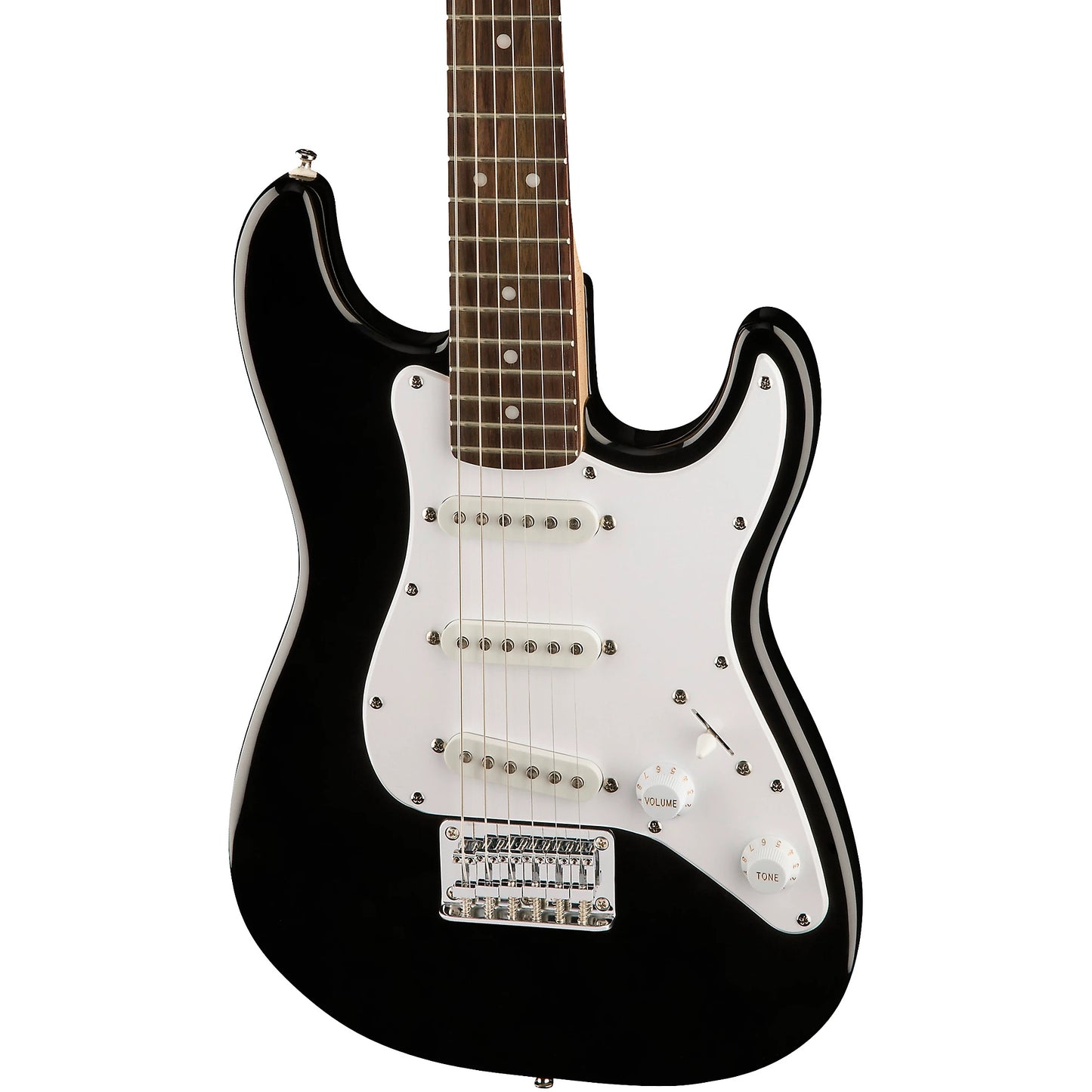 Squier Mini Black Strat Bundle With Amp