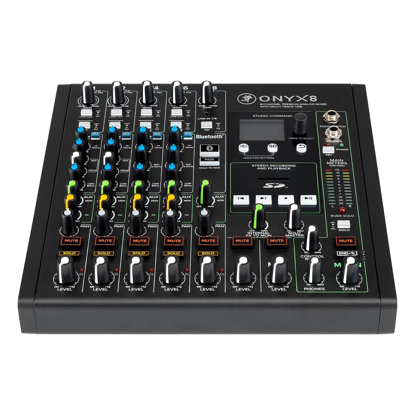 Onyx8 8-Channel Premium Analog USB Mixer
