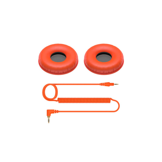 Orange Accessory Pack For Pioneer HDJ-CUE1 Headphones