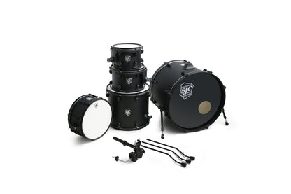 Sjc Endeavor Complete 5pc Kit (10/12/16/22/14sn) Gibraltar Hardware, Paiste Cymbal Pack - Method Black