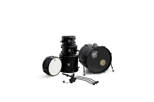 Sjc Endeavor Complete 5pc Kit (10/12/16/22/14sn) Gibraltar Hardware, Paiste Cymbal Pack - Method Black