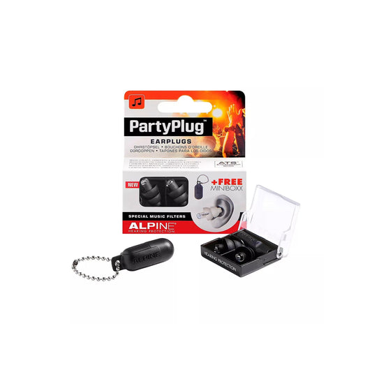 PartyPlug Earplugs - Black - Individual Pack