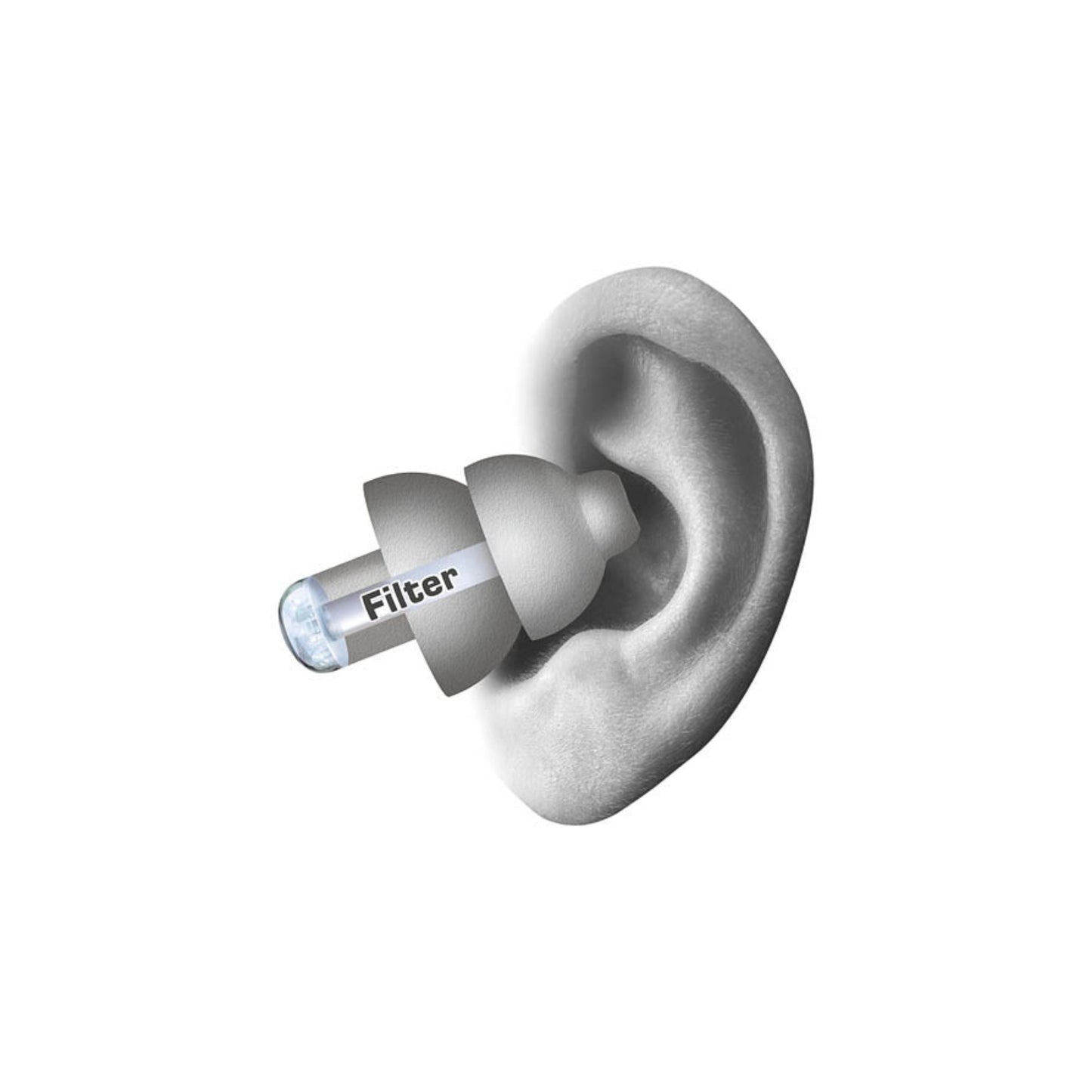 PartyPlug Earplugs - Silver Grey - Individual Pack