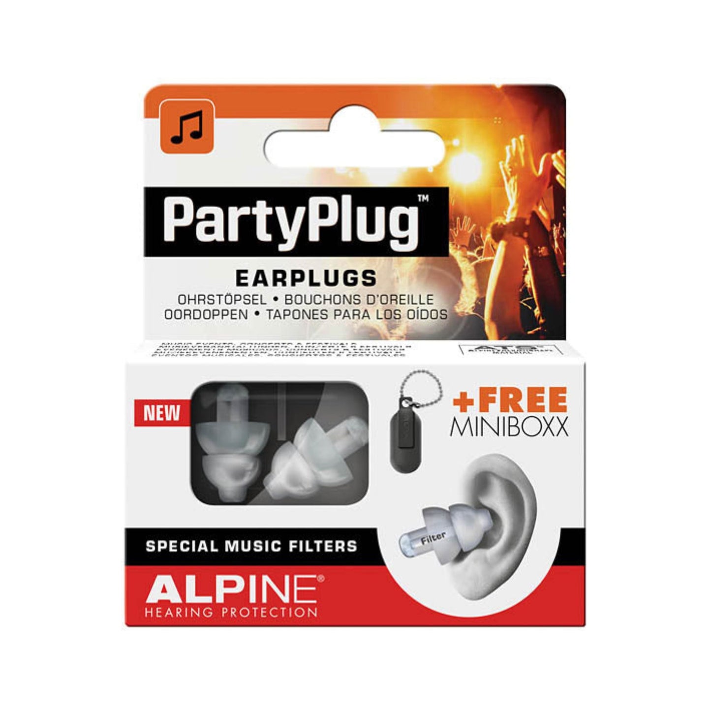 PartyPlug Earplugs - Transparent - Individual Pack
