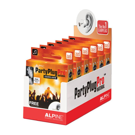 PartyPlug Pro Natural - Natural - 6-Pack Display