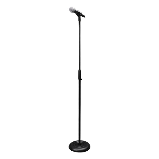 Rok-It Round Base Mic Stand with Twist Clutch